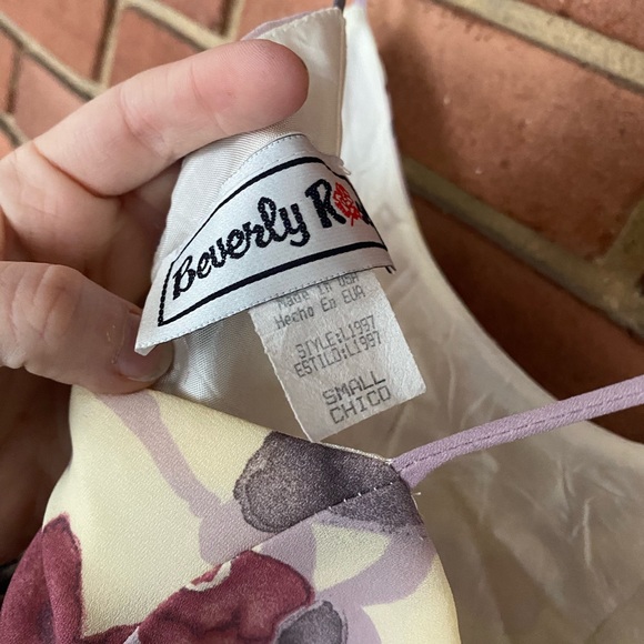 Dainty Vintage Floral Mini Dress Sz Small - Picture 5 of 5